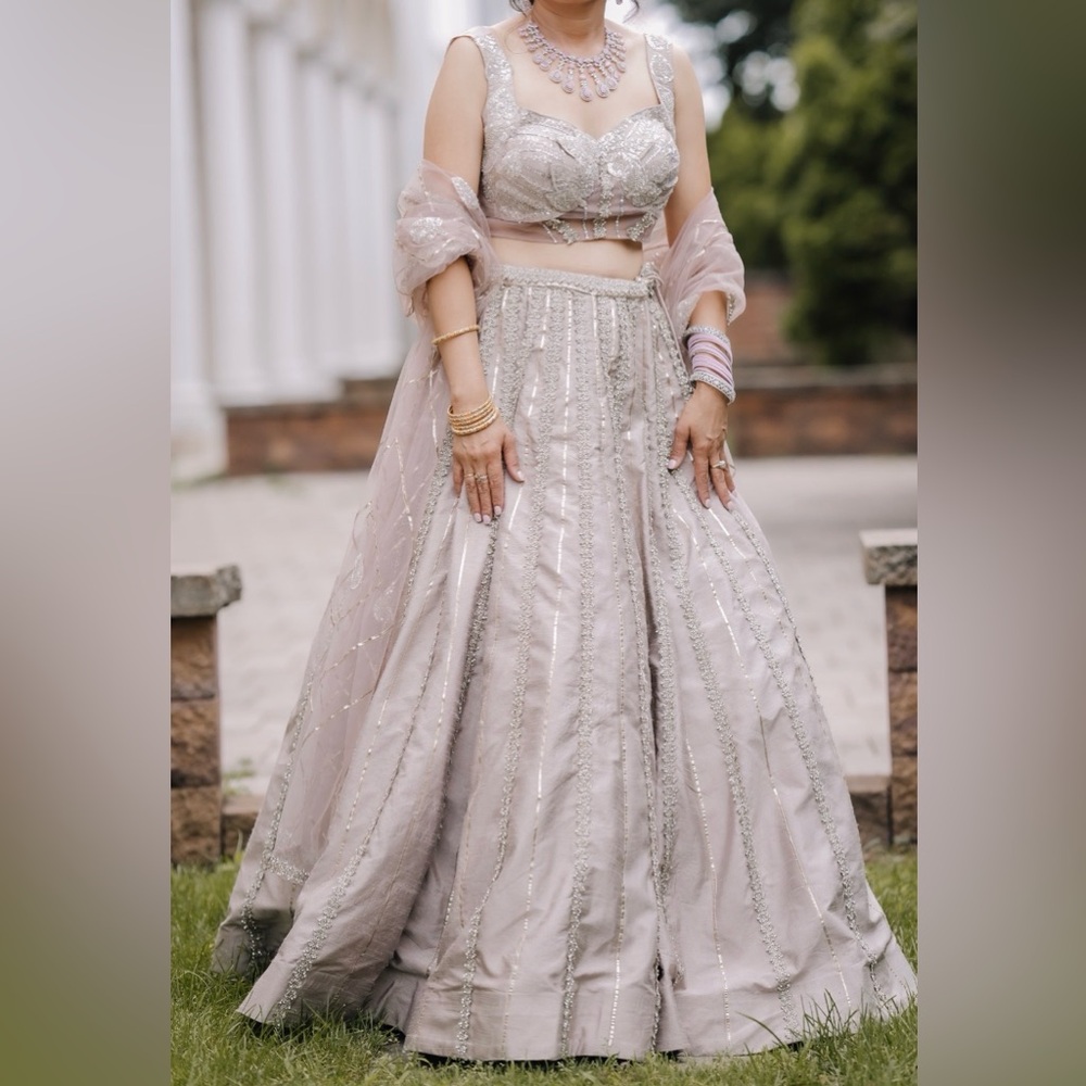 Elegant champagne Embellished Gown